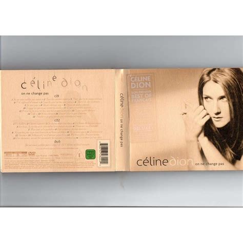 On Ne Change Pas De Celine Dion Cd Dvd Chez Ninondisque Ref