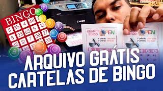 COMO FAZER CARTELA DE BINGO PERSONALIZADA ARQUIVO