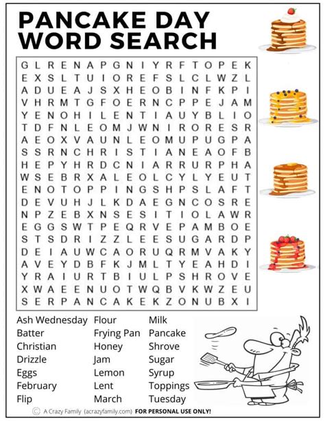 Large Print Printable Word Search Puzzles