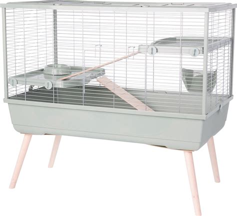 Cage pour lapin et grand rongeur H92 cm à H114 cm Zolux NEOLIFE verte