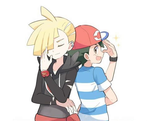 Ash And Gladion Gladion Pokemon Pokemon Characters Anime Character