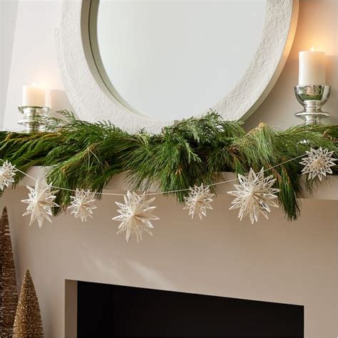 Paper Snowflake Garland West Elm