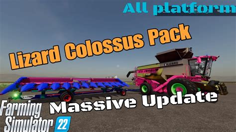 Lizard Colossus Pack New Update For All Platforms On Fs Youtube