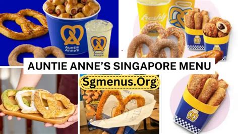 Auntie Annes Singapore Menu Prices Updated 2024