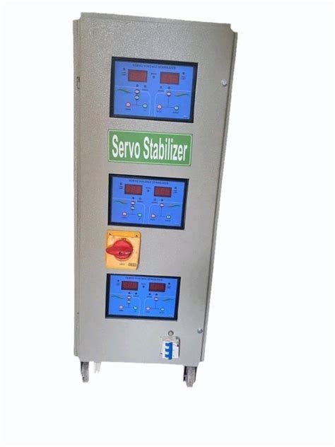 Kva Three Phase Air Cooled Servo Stabilizers V At In