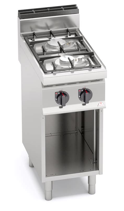 Stand Gasherd 2 Brenner 9 5kW Mit Pilotflamme Gastrotecno