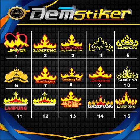 Jual STIKER SIGER LAMPUNG LENGKAP DAN BERKUALITAS Shopee Indonesia