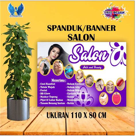 Jual Cetak Banner Cetak Spanduk Salon Kecantikan Ukuran X Bisa