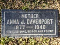 Anna Jane Lyons Davenport 1877 1948 Mémorial Find a Grave