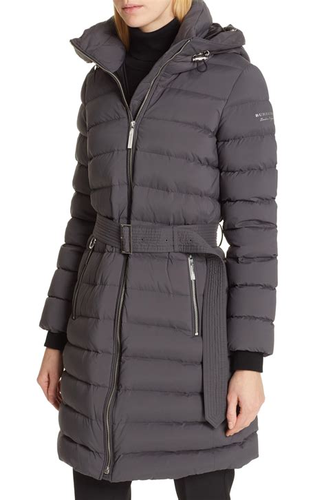 Burberry Limehouse Quilted Down Puffer Coat With Removable Genuine