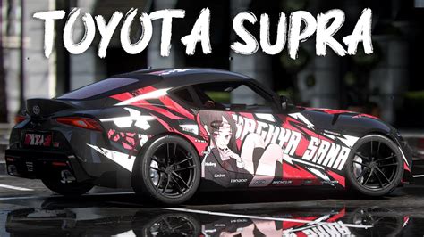 GTA V Toyota Supra A90 Itasha Kaguya Sama Love Is War Livery Showcase