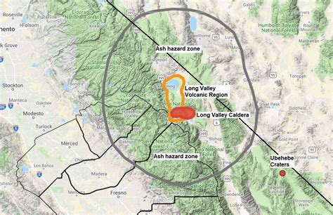 Usgs Volcano Zone In Ca Threatens Fresno County And Madera County