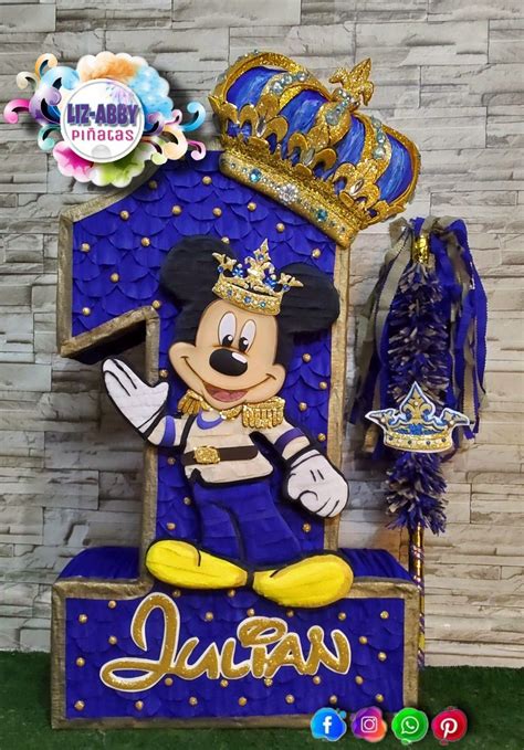 Pi Ata N Mero De Mickey Mouse Rey Pi Ata Personalizada Mickey St