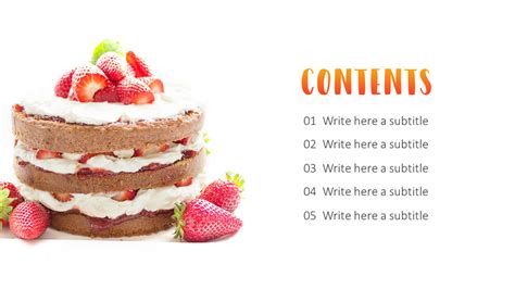 Cake Making Simple PowerPoint Design