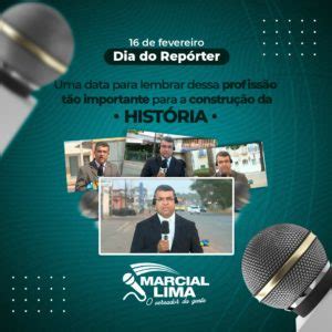 Marcial Lima homenageia o dia do repórter