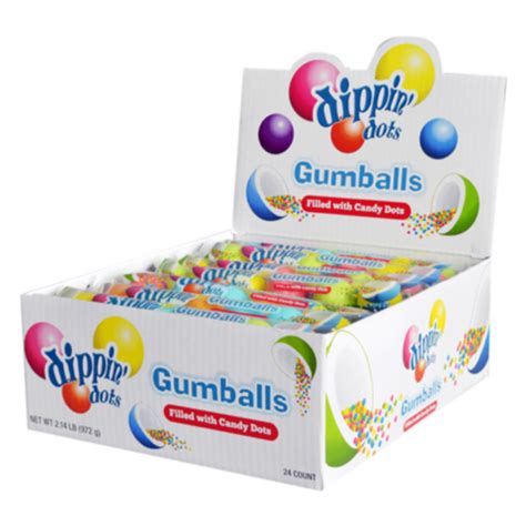 Dippin Dots Gumballs Filled With Candy Dots 24 Pacific Candy Wholesale