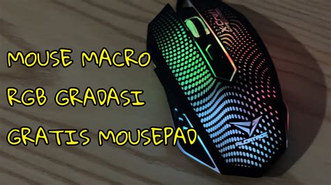 Mouse Gaming Macro Rgb Super Keren Silent Click Alcatroz X Craft