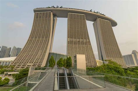 View Of Marina Bay Sands From The Marina Bay Overpass Viewing Point A