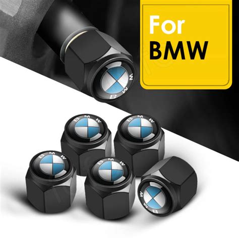 5Pcs/Set BMW Car Tyre Valve Caps Stainless Steel Wheel Stem Air Caps ...