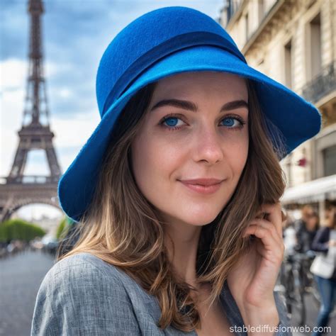Parisian Beauty In Blue Stable Diffusion Online