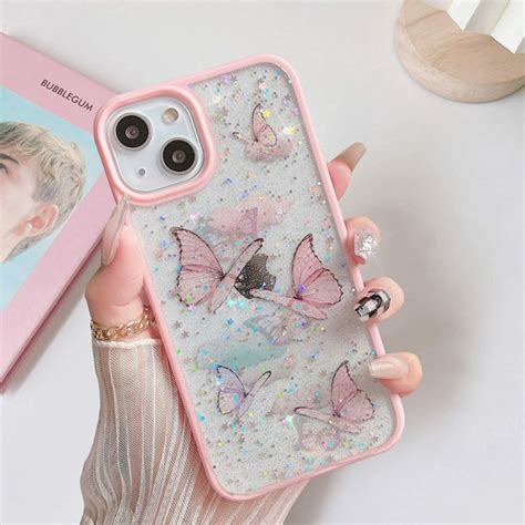 Bling Clear Butterfly Soft Phone Case Cover For Iphone 1212 Etsy Canada In 2022 Phone Cases