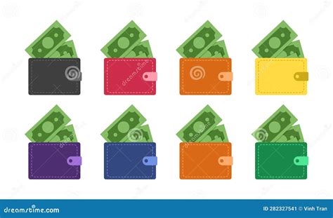 Colorful Wallets Logo Vector Template Creative Wallets Logo Design