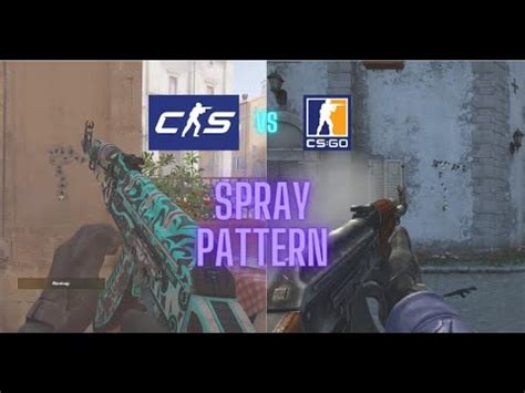 Cs Vs Csgo Spray Recoil Comparison Youtube