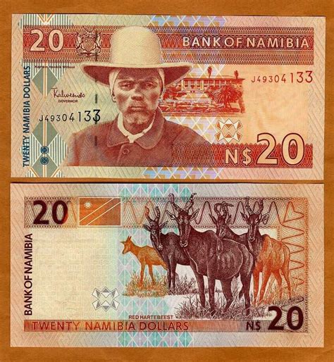 N Namibia Dollars Unc P B Bidcurios