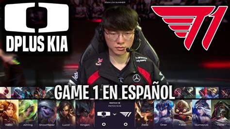 Faker Juega El Derbi Contra Showmaker Dk Vs T1 Game 1 Completo Lck