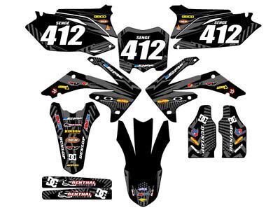 2010 2013 CRF 250 R MAYHEM Black Senge Graphics Kit Compatible With