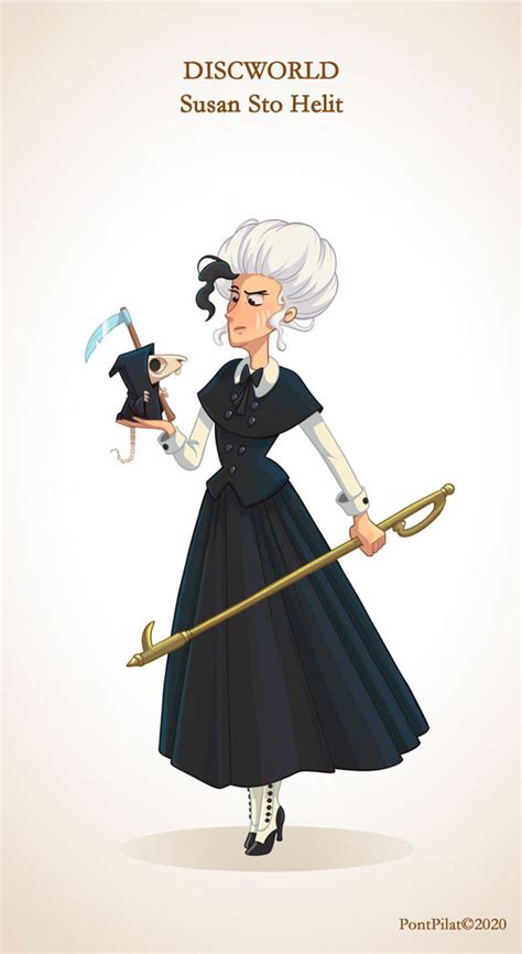 Characters from the "Discworld" book cycle on Behance