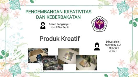 Pengembangan Kreativitas Dan Keberbakatan Produk Kreatif Youtube