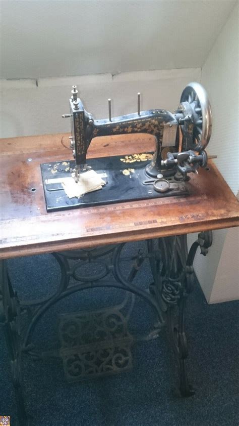 Antike N Hmaschine Singer Trade Mark The New Shuttle Sewing Machine Ebay