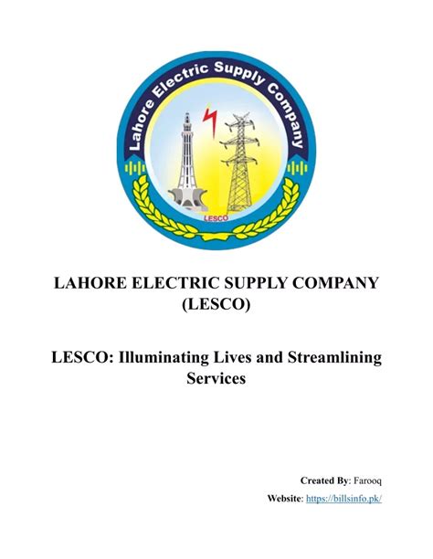 Ppt Lahore Electric Supply Company Lesco Powerpoint Presentation