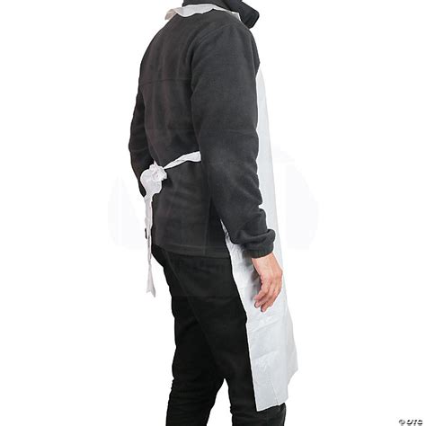 Mt Products X White Disposable Heavy Weight Poly Kitchen Apron