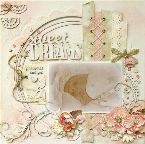 Girly Layouts By Nicole Doiron Mixed Media Scrapbooking Layouts Baby