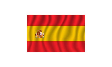 Premium Vector Spain Waving Flag Vector Illustration Flag Icon