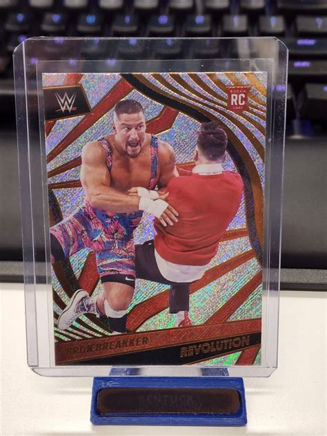 Wwe Revolution Bron Breakker Holo Foil Base Rookie Card Rc Nxt