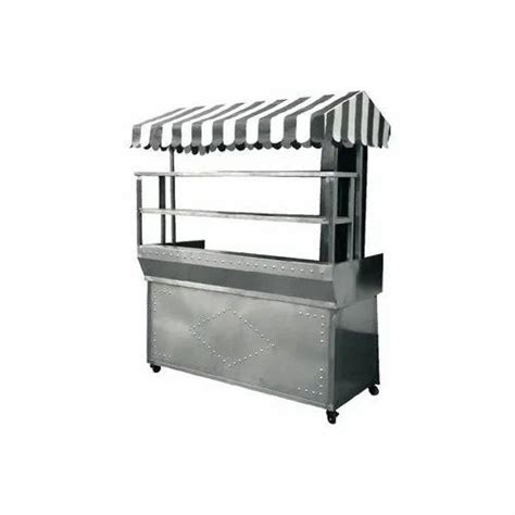 Rectangular Stainless Steel Chat Display Counter For Commercial At Rs