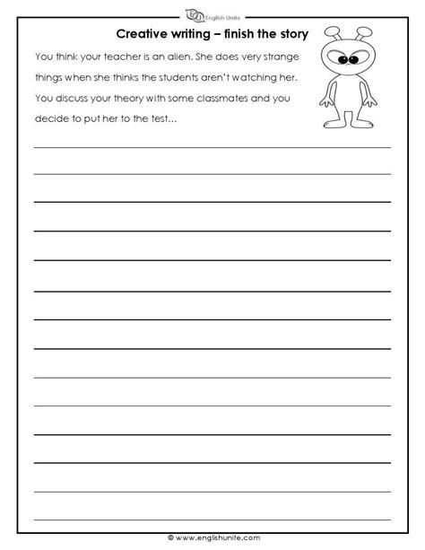 English Creative Writing Worksheets Grade 5 Ruth Masseys English