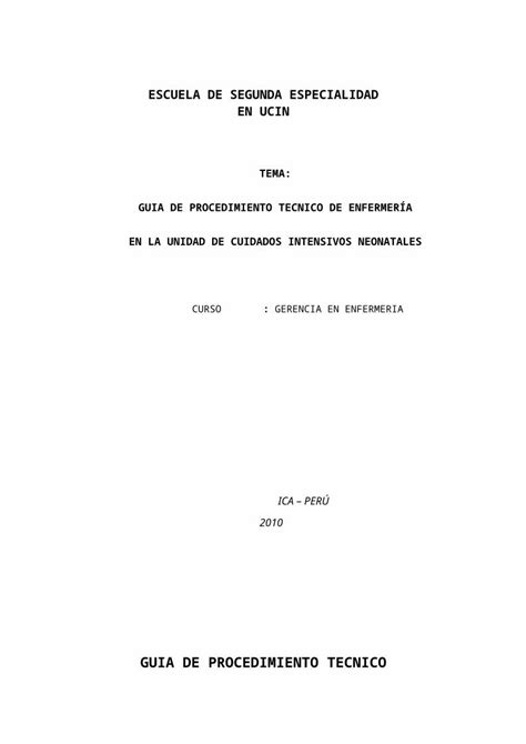 DOC Guia De Procedimiento Tecnico Unico DOKUMEN TIPS