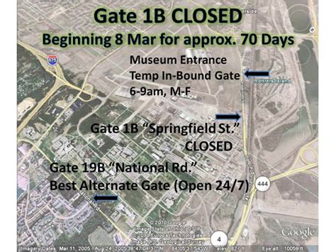 Gate 1B closed for approximately 70 days