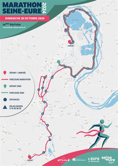 Le Parcours Marathon Seine Eure Courses à pied en Normandie