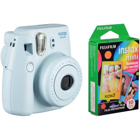 FUJIFILM instax mini 8 Instant Film Camera & Rainbow 16273439