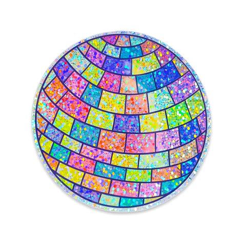 Glitter Disco Ball Sticker – Jenny Lemons