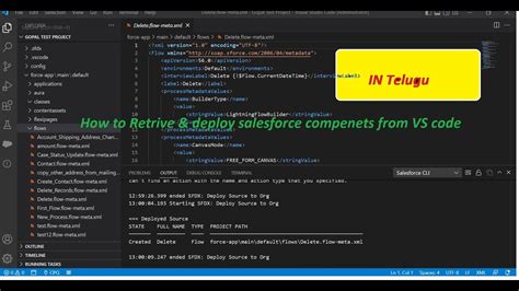 Visual Studio How Retrieve Salesforce Components From VS Code AND