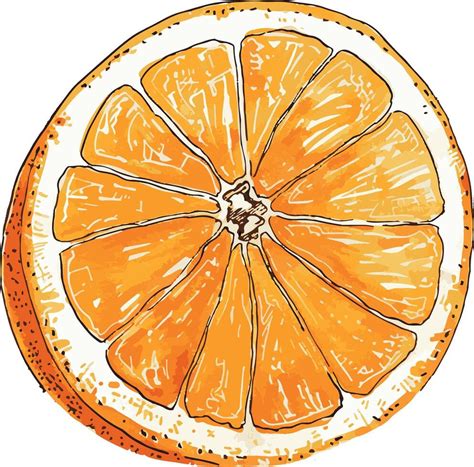 Orange Half Fruit Food Decoration 42336980 Vector Art At Vecteezy