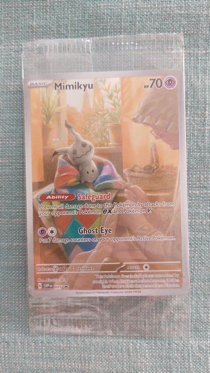 Mimikyu Shiny Illustration Rare Promo Kaufen Auf Ricardo