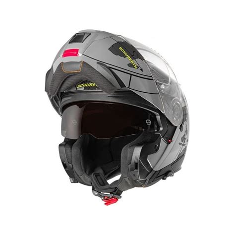 Casque Moto Vintage Modulable C Ece Globe Grey Schuberth