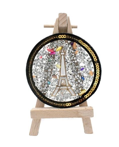 Patch Strass Bijou Paris Tour Eiffel Cusson Brod Thermocollant